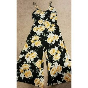 Floral cullote jumpsuit